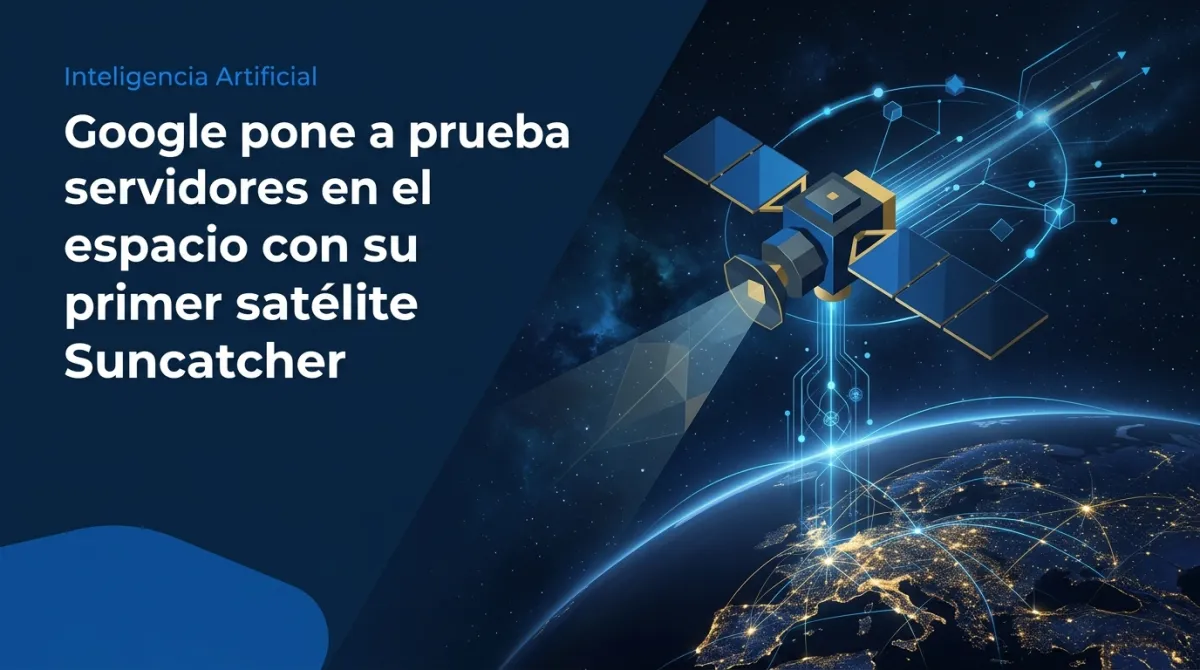 Google pone a prueba servidores en el espacio con su primer satélite Suncatcher