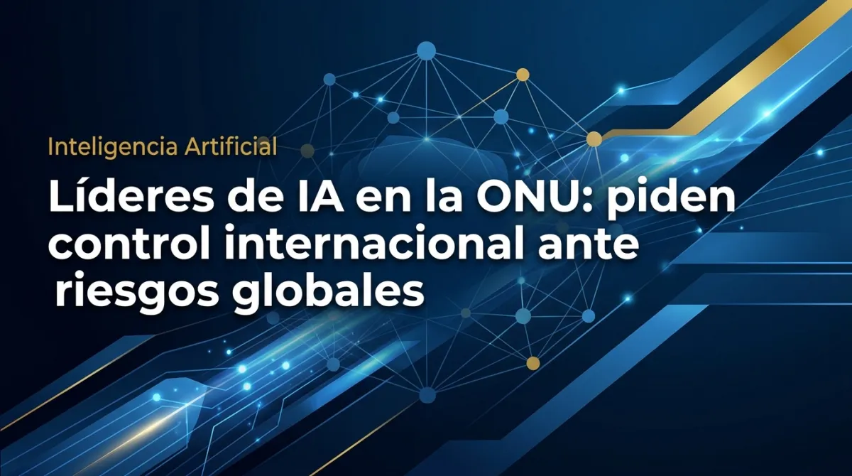Líderes de IA en la ONU: piden control internacional ante riesgos globales
