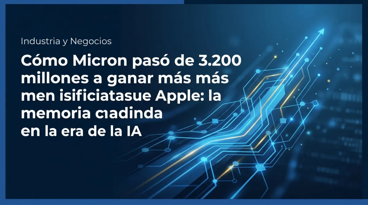 Cómo Micron pasó de 3.200 millones a ganar más que Apple: la memoria manda en la era de la IA