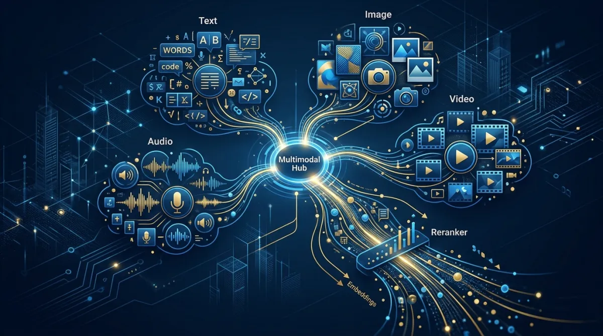 Modelos multimodales con Sentence Transformers: embebidos y rerankers para texto, imagen, audio y video
